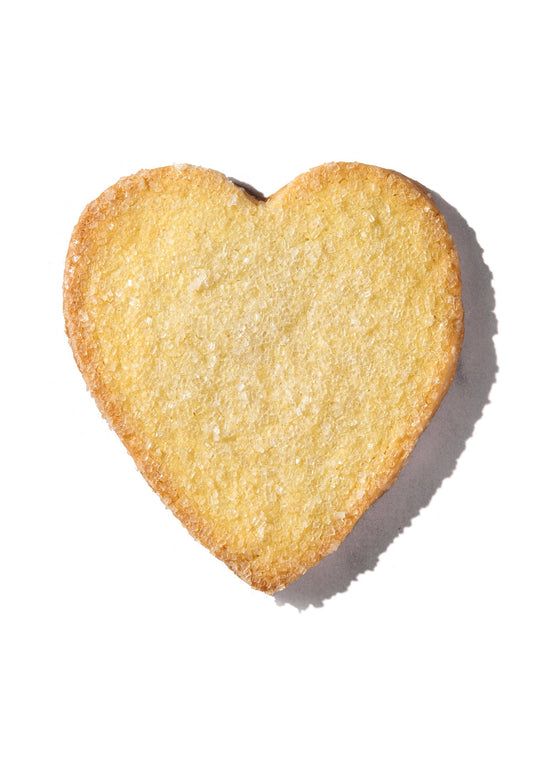 Lemon Shortbread Heart Cookie ( Includes 3)